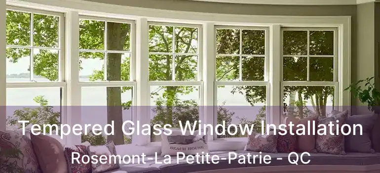  Tempered Glass Window Installation Rosemont-La Petite-Patrie - QC