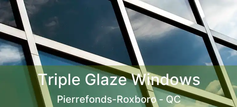  Triple Glaze Windows Pierrefonds-Roxboro - QC