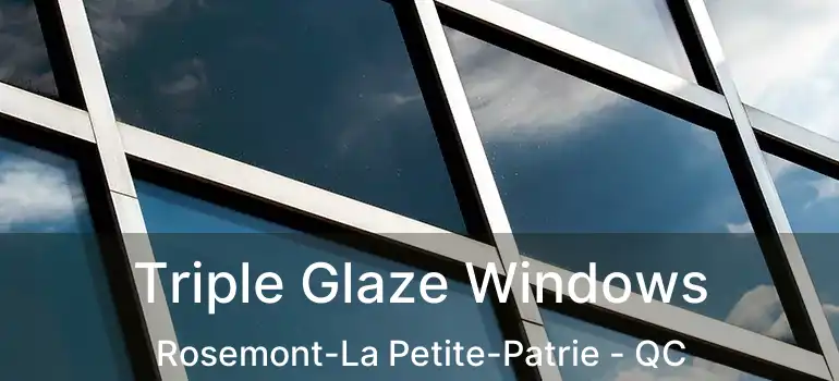  Triple Glaze Windows Rosemont-La Petite-Patrie - QC