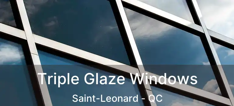  Triple Glaze Windows Saint-Leonard - QC
