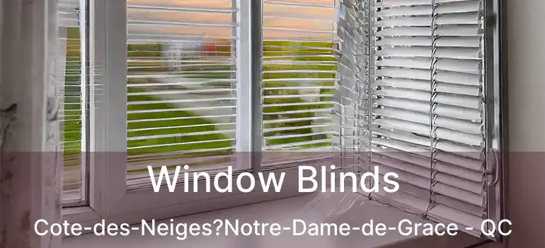  Window Blinds Cote-des-Neiges?Notre-Dame-de-Grace - QC