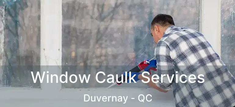  Window Caulk Services Duvernay - QC