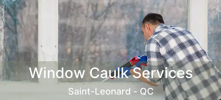  Window Caulk Services Saint-Leonard - QC
