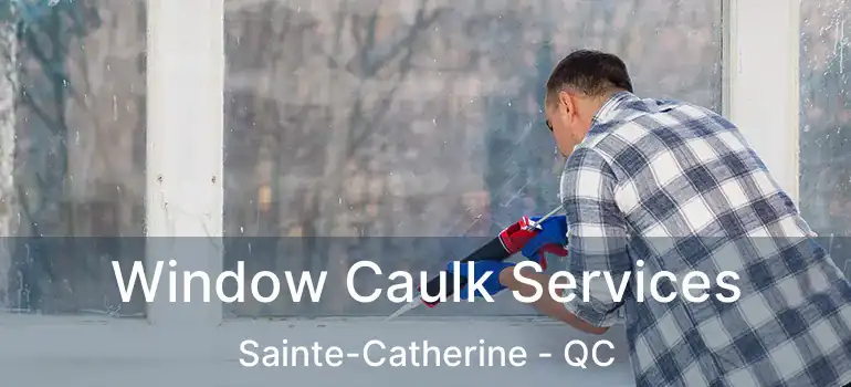  Window Caulk Services Sainte-Catherine - QC