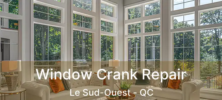  Window Crank Repair Le Sud-Ouest - QC