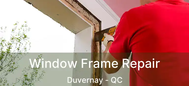  Window Frame Repair Duvernay - QC