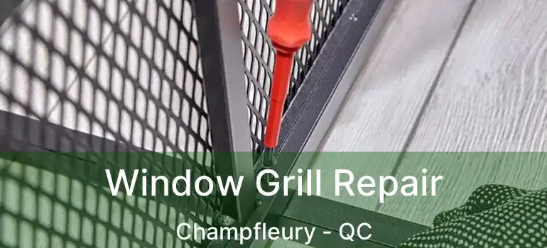  Window Grill Repair Champfleury - QC
