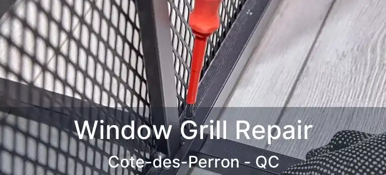  Window Grill Repair Cote-des-Perron - QC