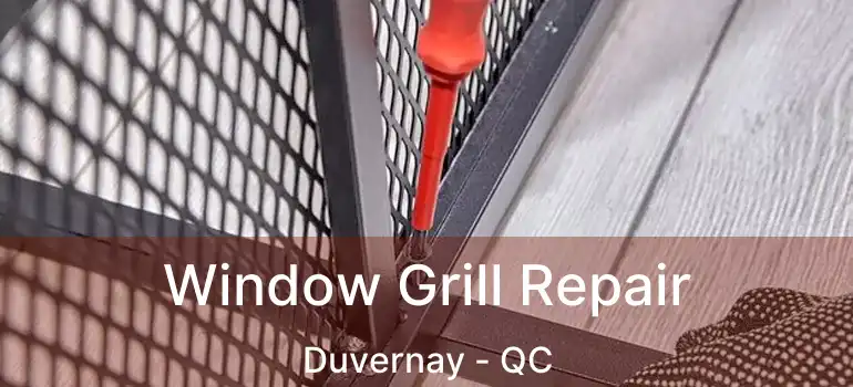  Window Grill Repair Duvernay - QC