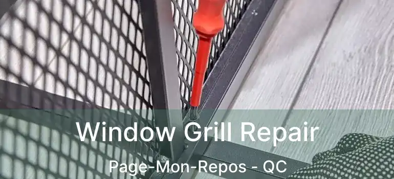  Window Grill Repair Page-Mon-Repos - QC