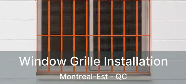  Window Grille Installation Montreal-Est - QC