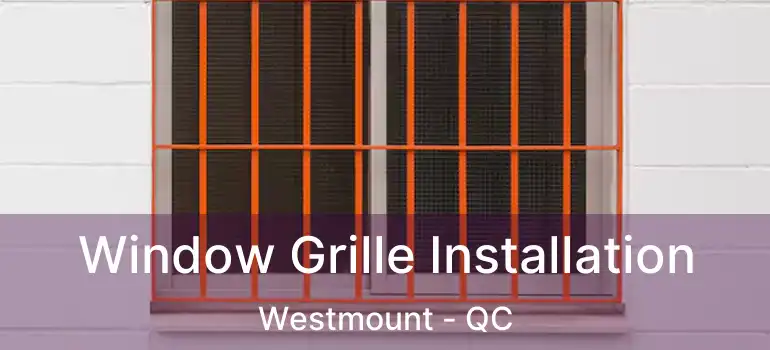  Window Grille Installation Westmount - QC