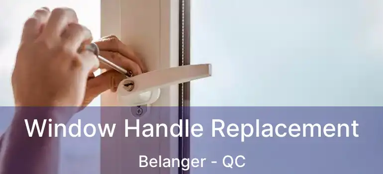  Window Handle Replacement Belanger - QC
