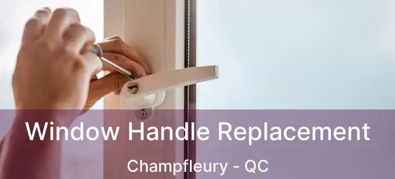  Window Handle Replacement Champfleury - QC