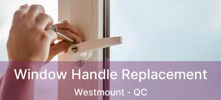  Window Handle Replacement Westmount - QC