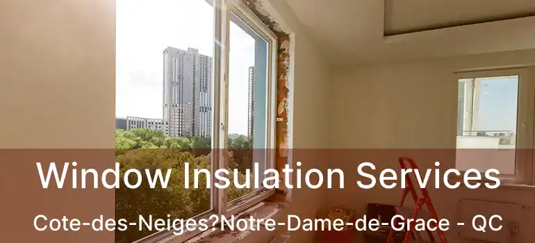  Window Insulation Services Cote-des-Neiges?Notre-Dame-de-Grace - QC