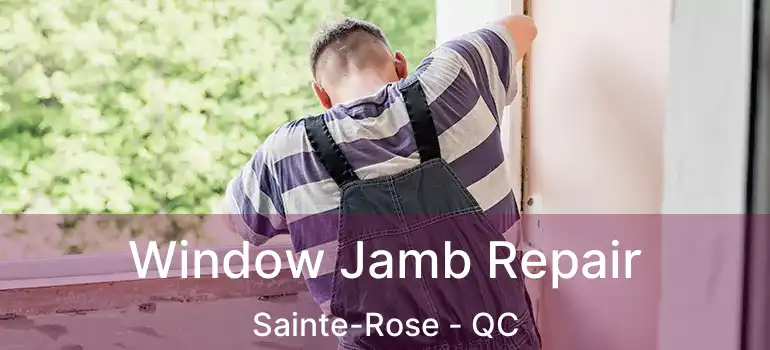  Window Jamb Repair Sainte-Rose - QC