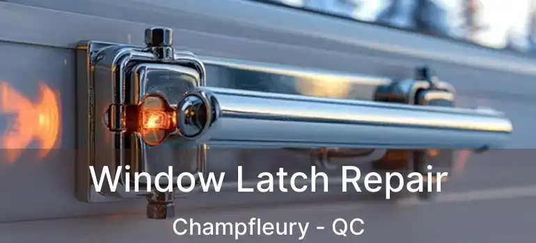  Window Latch Repair Champfleury - QC