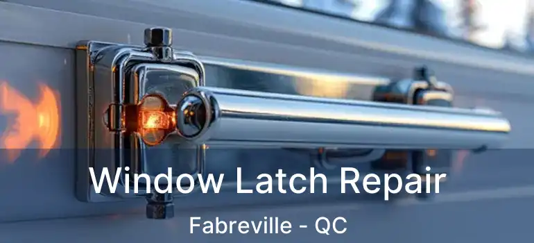  Window Latch Repair Fabreville - QC