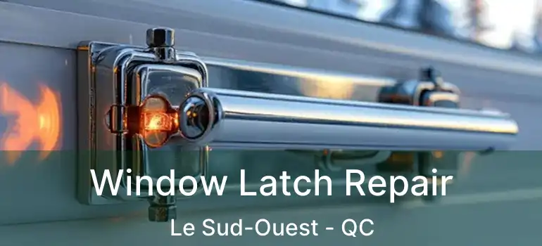  Window Latch Repair Le Sud-Ouest - QC