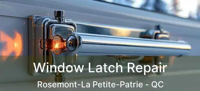  Window Latch Repair Rosemont-La Petite-Patrie - QC