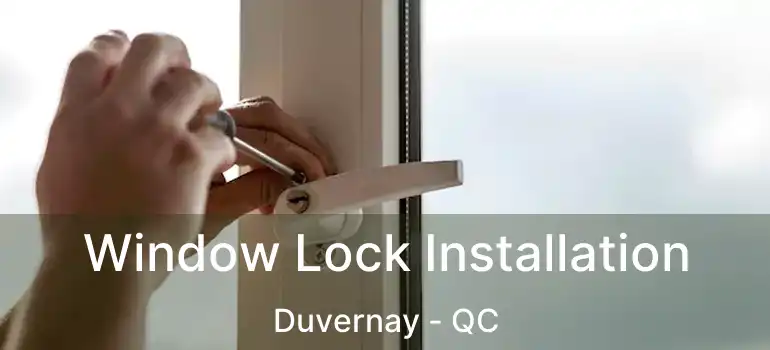  Window Lock Installation Duvernay - QC