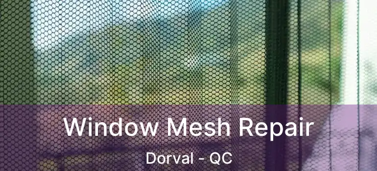  Window Mesh Repair Dorval - QC