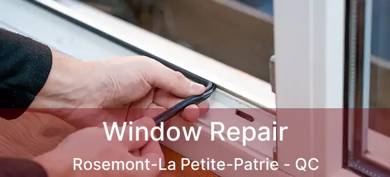  Window Repair Rosemont-La Petite-Patrie - QC