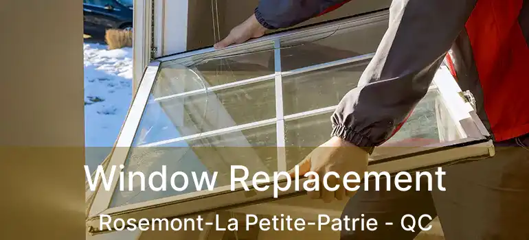  Window Replacement Rosemont-La Petite-Patrie - QC