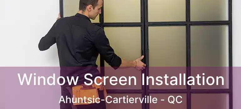  Window Screen Installation Ahuntsic-Cartierville - QC