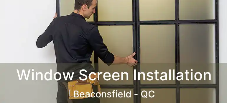  Window Screen Installation Beaconsfield - QC