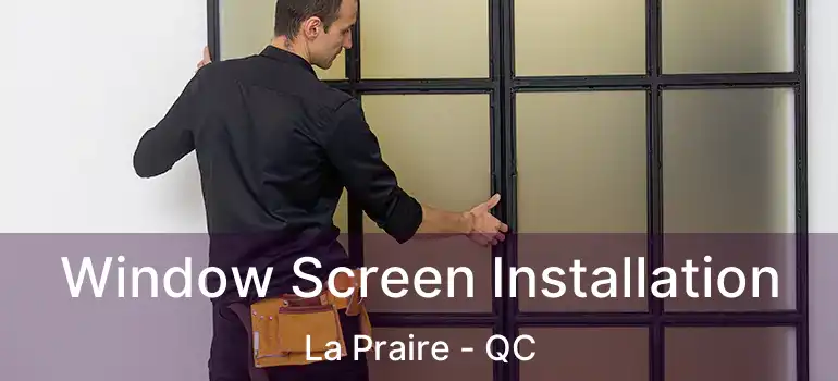  Window Screen Installation La Praire - QC