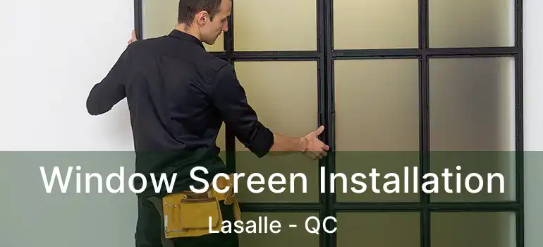  Window Screen Installation Lasalle - QC