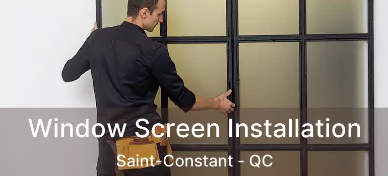  Window Screen Installation Saint-Constant - QC