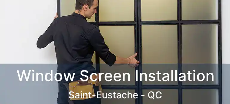  Window Screen Installation Saint-Eustache - QC