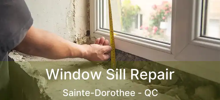  Window Sill Repair Sainte-Dorothee - QC