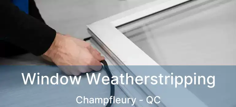  Window Weatherstripping Champfleury - QC