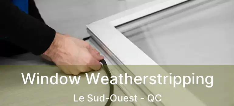  Window Weatherstripping Le Sud-Ouest - QC