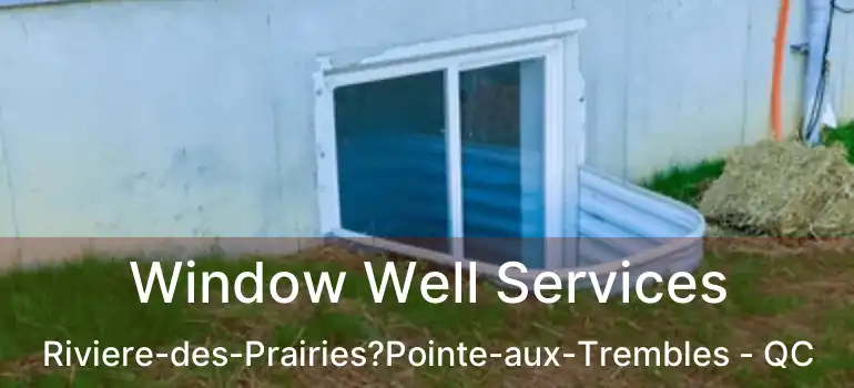  Window Well Services Riviere-des-Prairies?Pointe-aux-Trembles - QC