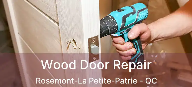  Wood Door Repair Rosemont-La Petite-Patrie - QC