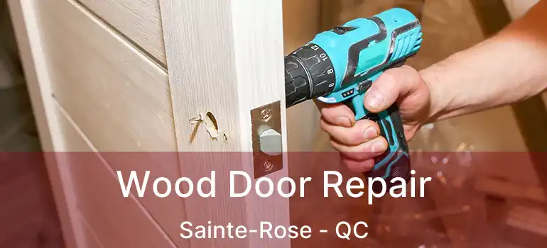  Wood Door Repair Sainte-Rose - QC