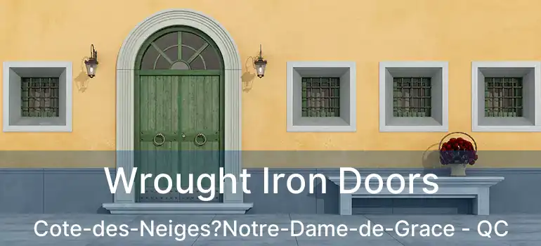  Wrought Iron Doors Cote-des-Neiges?Notre-Dame-de-Grace - QC